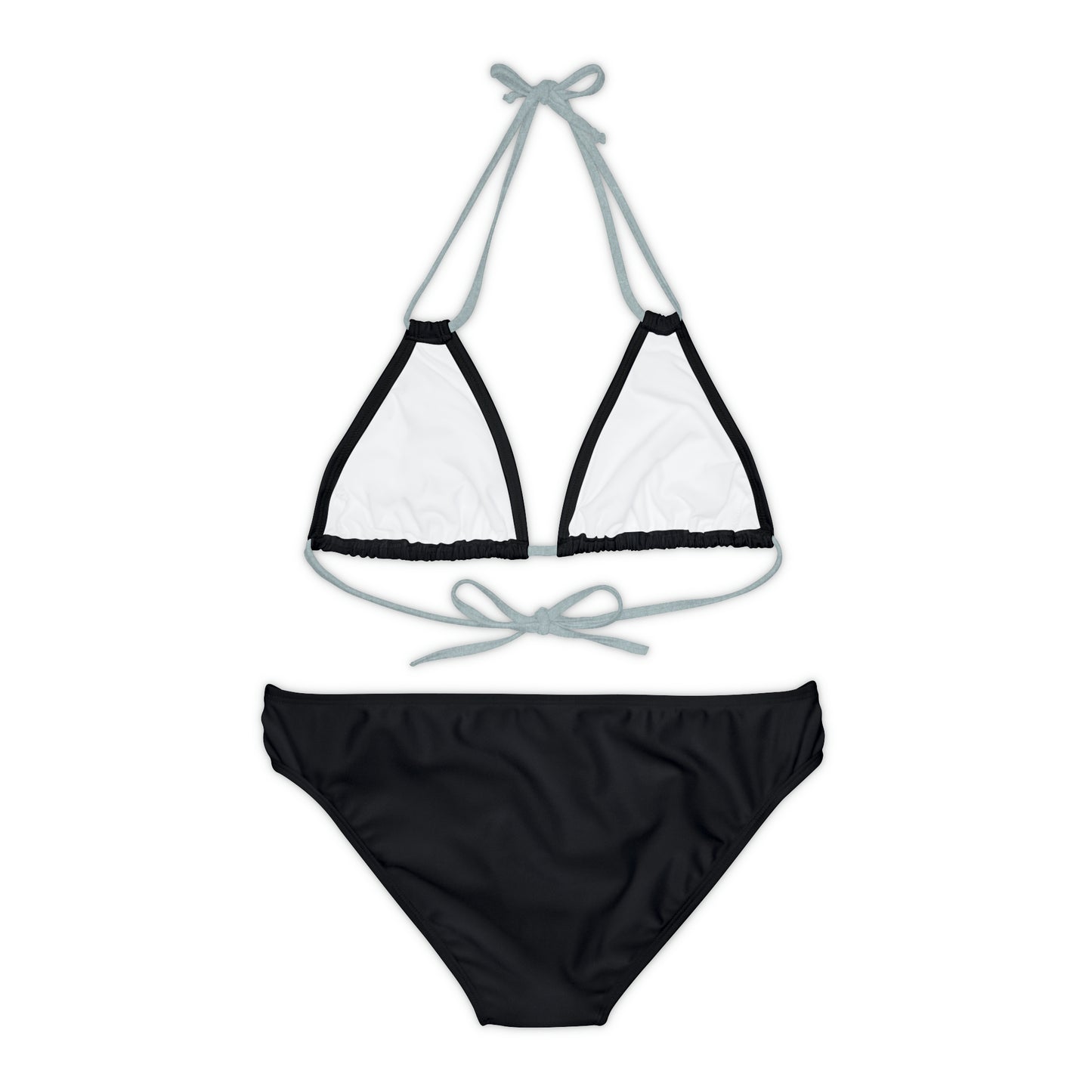 AlphaChic Strappy Bikini Set - Black