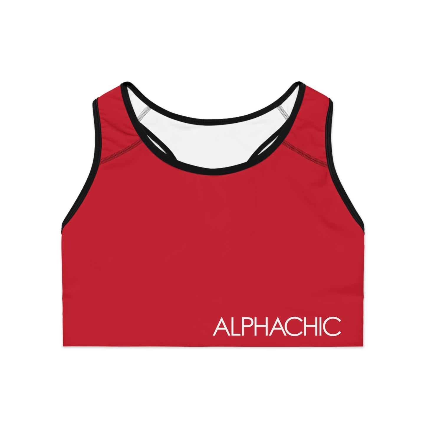 AlphaChic Sports Bra - Red