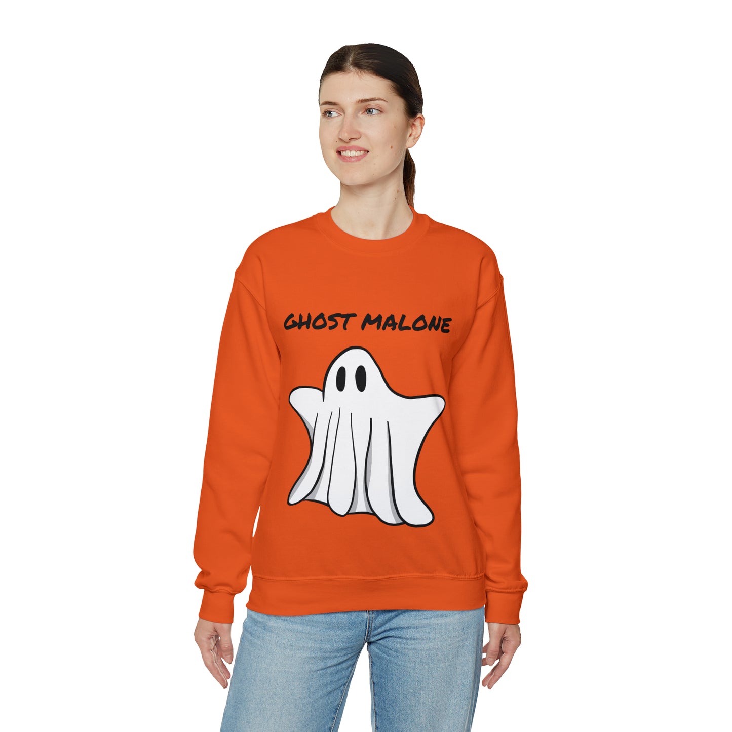 Ghost Malone Spooky Sweatshirt, Womens Ghost Sweatshirt, Spooky Season, Fall Coffee Lover Shirt, Halloween Party Shirt, Fall Graphic Shirt