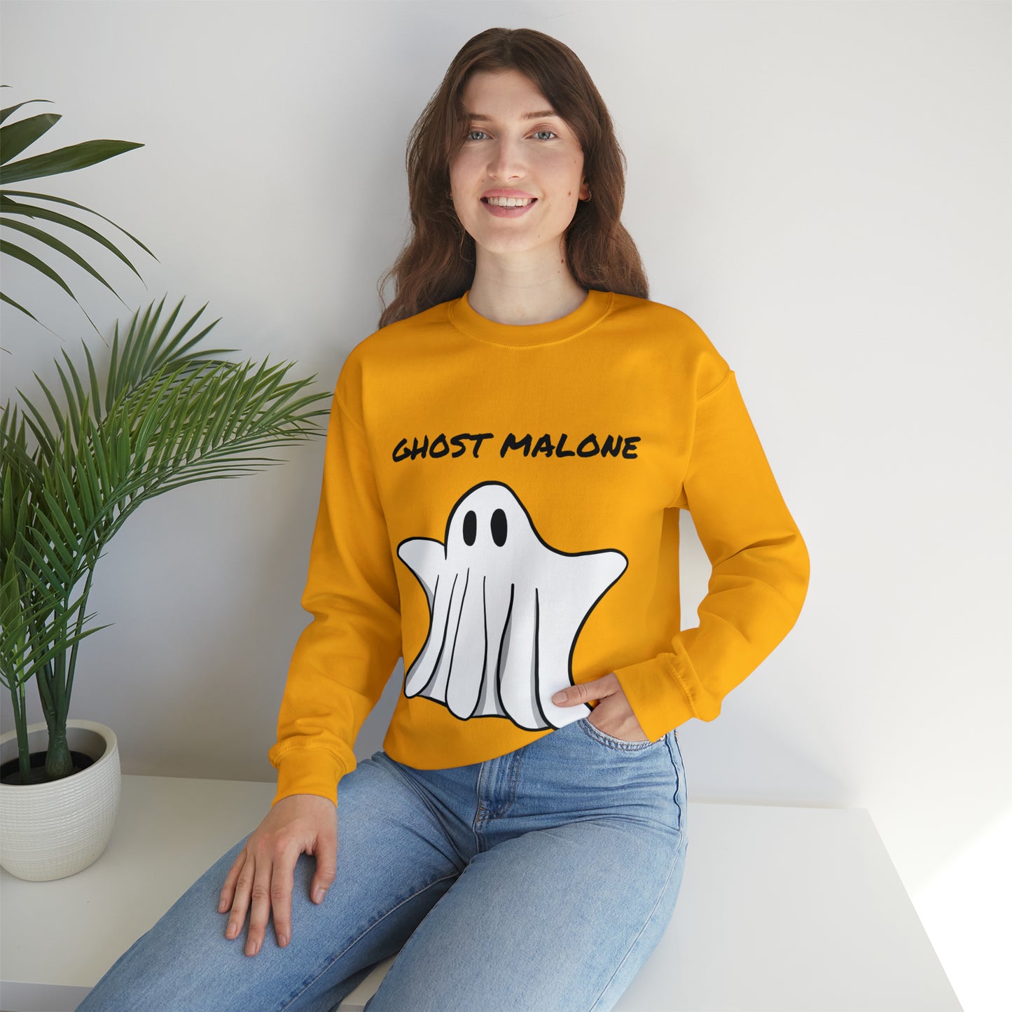 Ghost Malone Spooky Sweatshirt, Womens Ghost Sweatshirt, Spooky Season, Fall Coffee Lover Shirt, Halloween Party Shirt, Fall Graphic Shirt