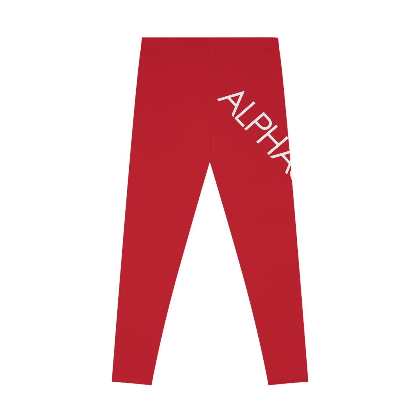 AlphaChic Leggings - Red (Leg Logo)