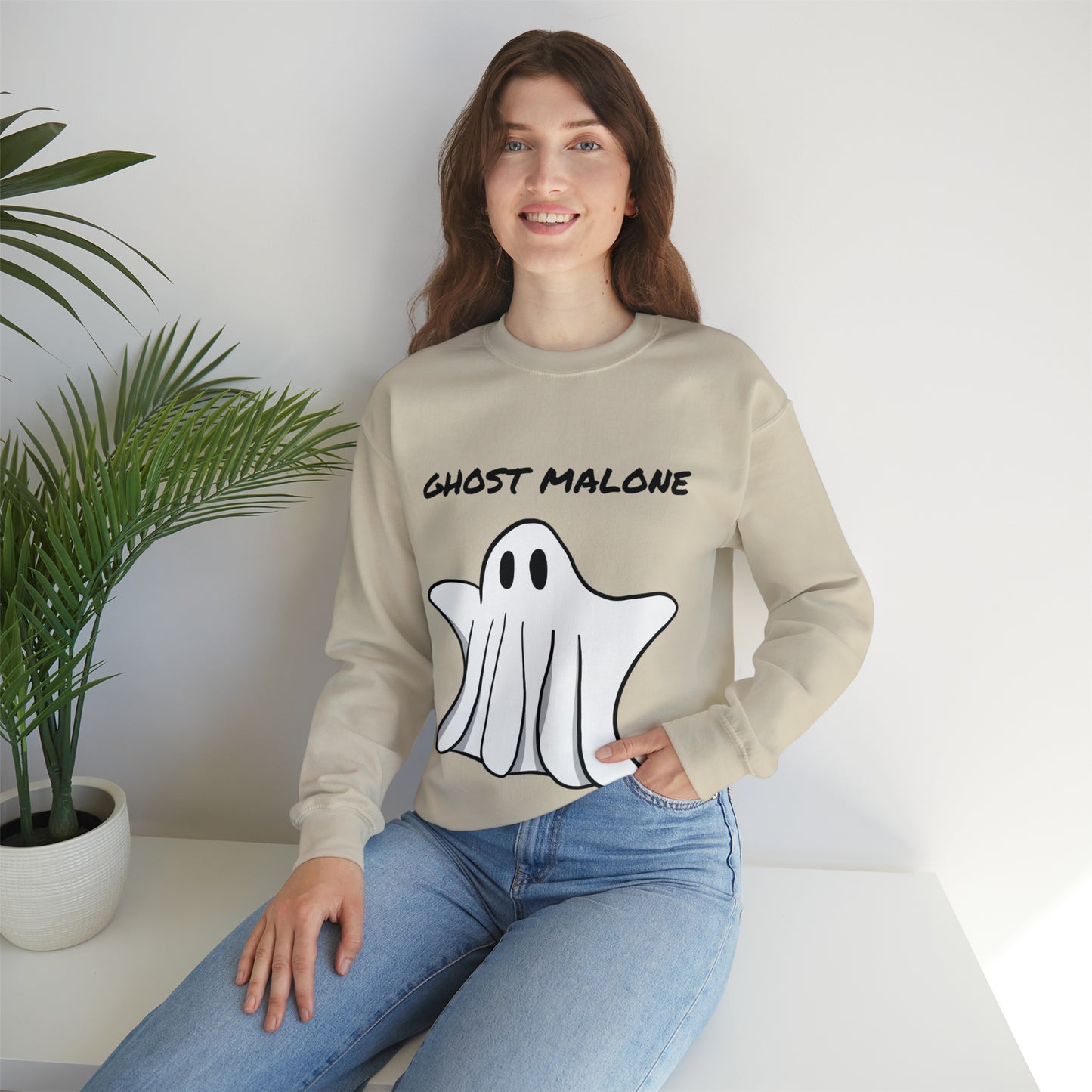 Ghost Malone Spooky Sweatshirt, Womens Ghost Sweatshirt, Spooky Season, Fall Coffee Lover Shirt, Halloween Party Shirt, Fall Graphic Shirt