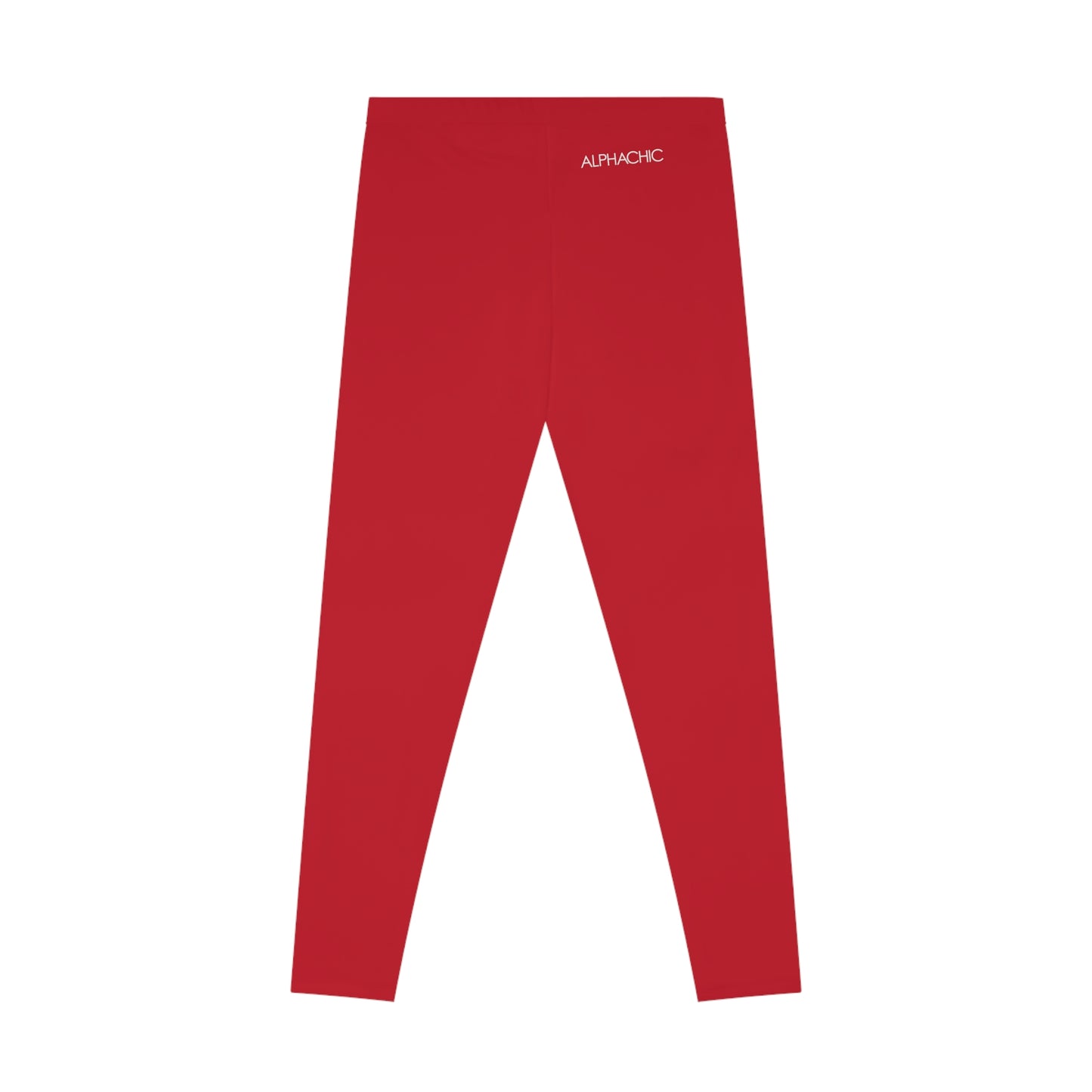 AlphaChic Leggings - Red (Back Logo)