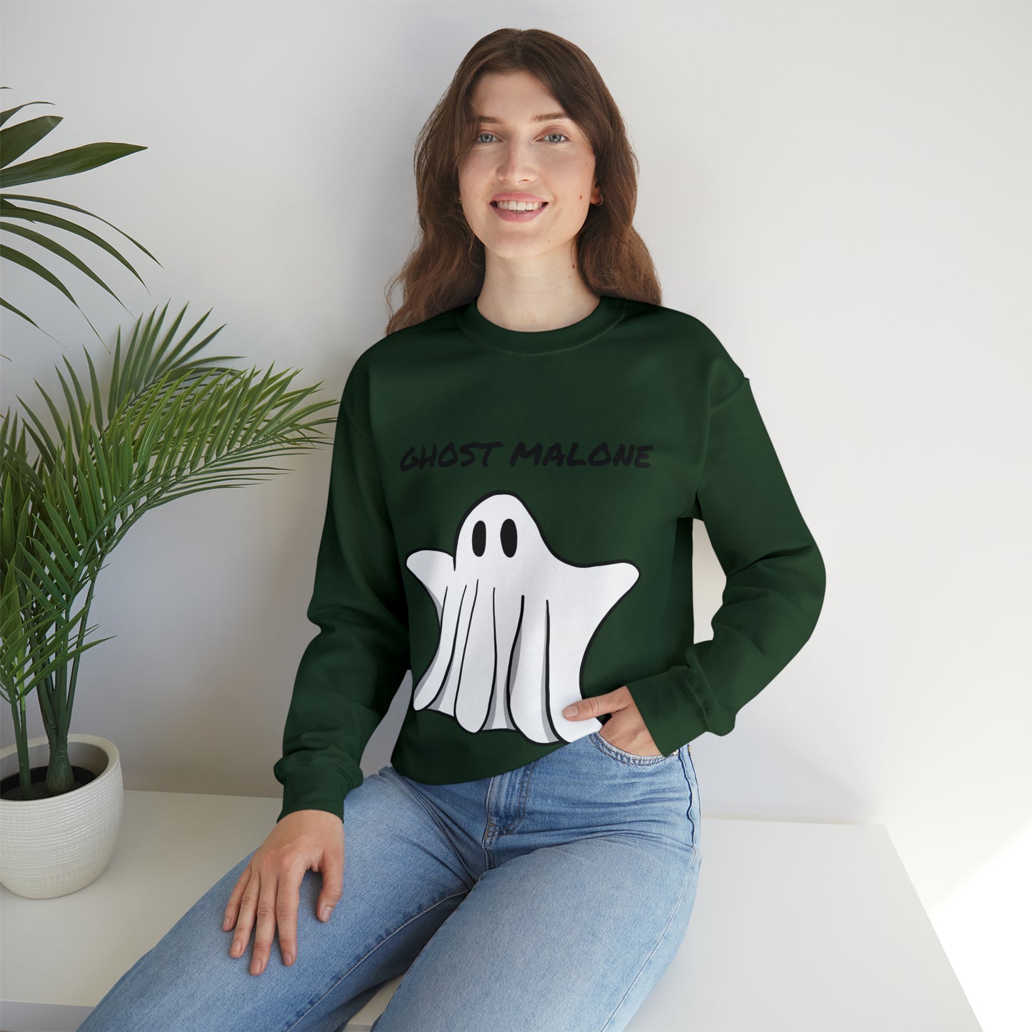 Ghost Malone Spooky Sweatshirt, Womens Ghost Sweatshirt, Spooky Season, Fall Coffee Lover Shirt, Halloween Party Shirt, Fall Graphic Shirt