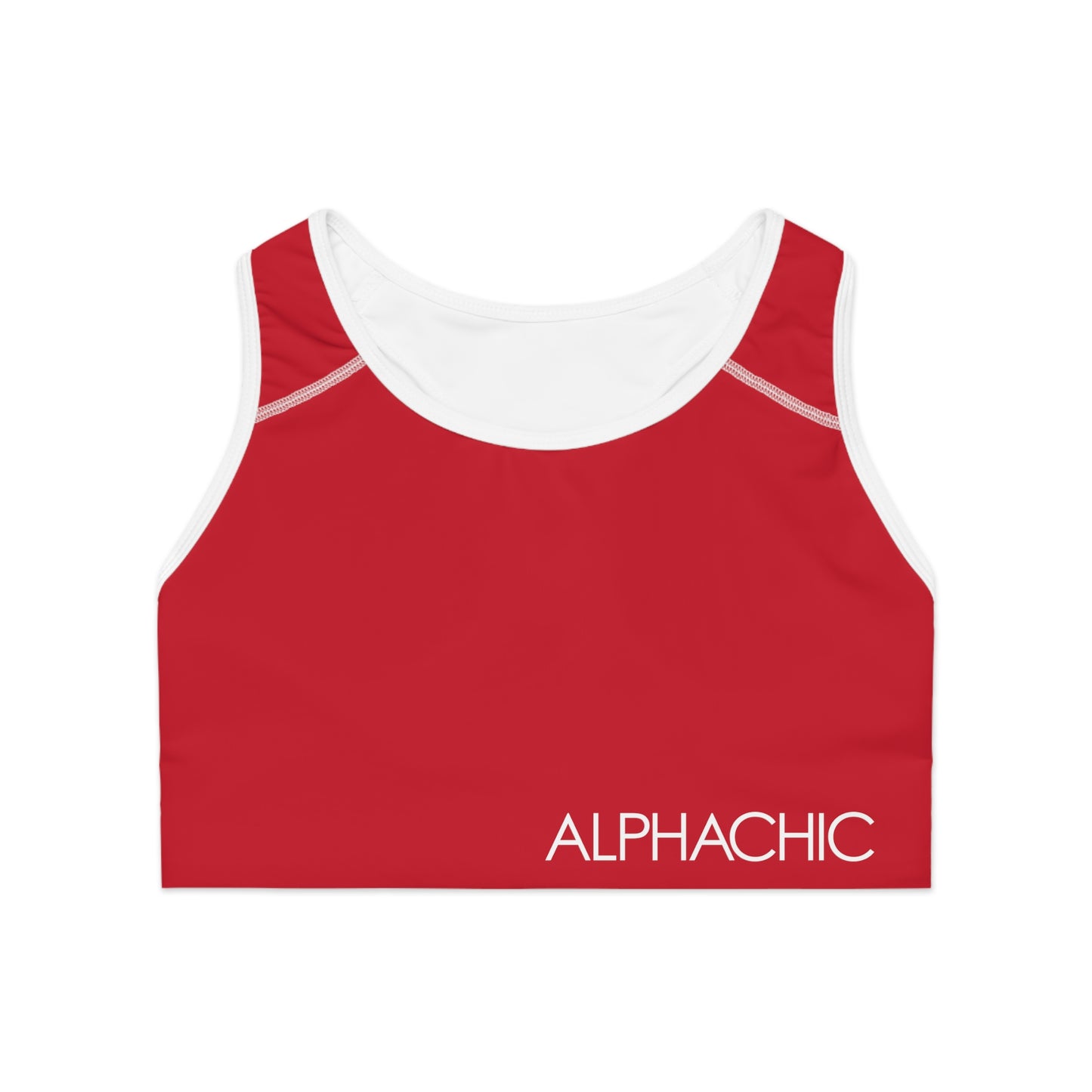 AlphaChic Sports Bra - Red