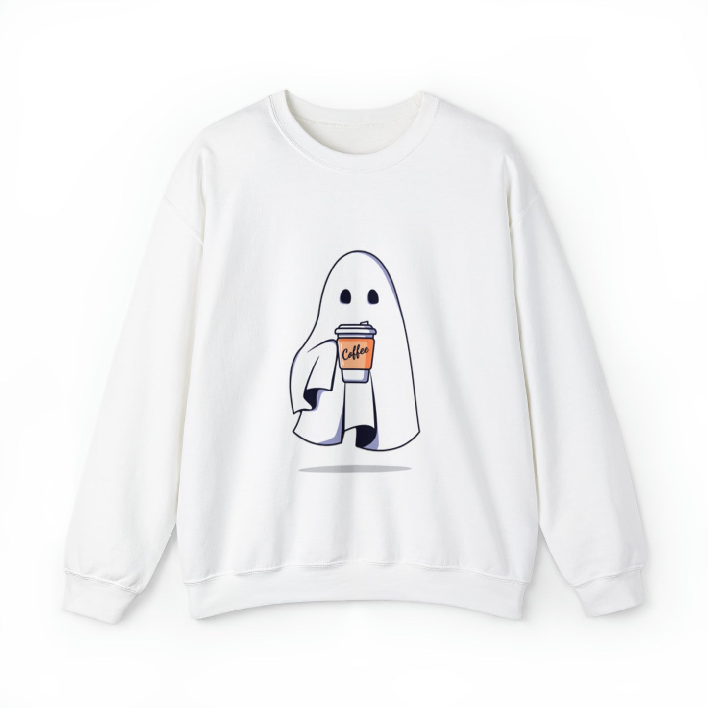 Boorista Spooky Coffee Sweatshirt,  Womens Ghost Sweatshirt, Spooky Season, Fall Coffee Lover Shirt, Halloween Party Shirt, Fall Graphic